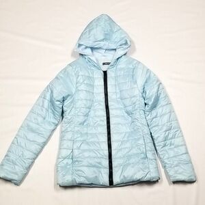 🎁5/$25 Sale SPOP Jacket Women's  Small Full Zip Side Pockets Blue Long Sleeve